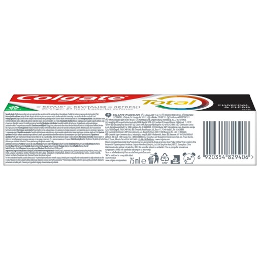 Colgate Total Charcoal Whitening zubná pasta 75 ml
