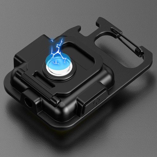 VÝKONNÁ MINI LED VRECKOVÁ LAMPA + DRŽIAK NA NOŽNIČKU S MAGNETOVÝM OTVÁRAČOM KĽÚČOV