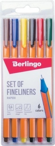 Jemná linka Berlingo, 6 ks, mix farieb