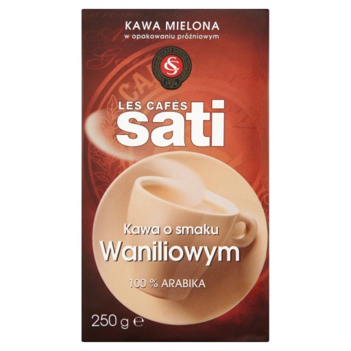 Vrecúško na mletú kávu Sati Vanilka 250g