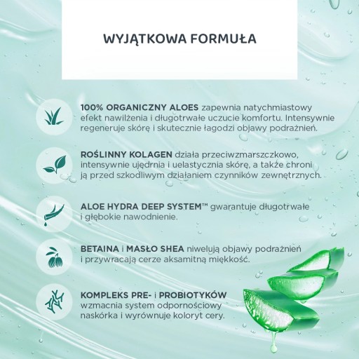 Eveline Cosmetics Organic Aloe pleťový krém-gél