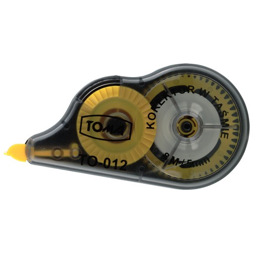 TOM MYSZEK CORRECTION TAPE 8m 5mm ergonomický, priehľadný obal