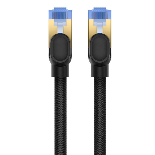 Pletený sieťový kábel Baseus 7 Ethernet RJ45, 10 Gbps, 1,5 m (čierny)