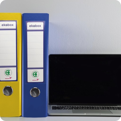 Pákový zakladač A4 PP EKOBOX 80mm ŠEDÝ hrubý široký kancelársky zakladač