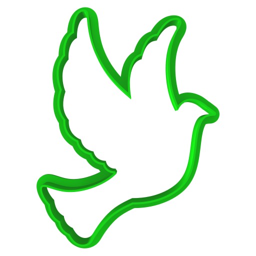 Formička Formička na perníčky COMMUNION Holub VTÁČEK PRAVÝ 9cm