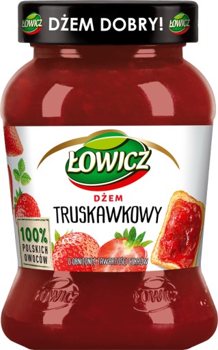 ŁOWICZ Dóza na jahodový džem 450g
