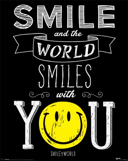 Smies with you Smile Nástenný plagát 40x50 cm