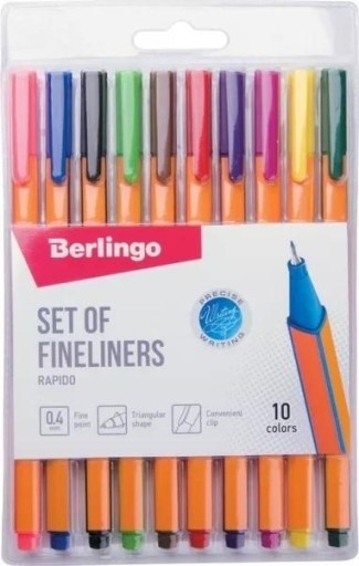 Berlingo jemná linka 0,4 mm trojuholníkový tvar Rapido mix farieb 10 kusov