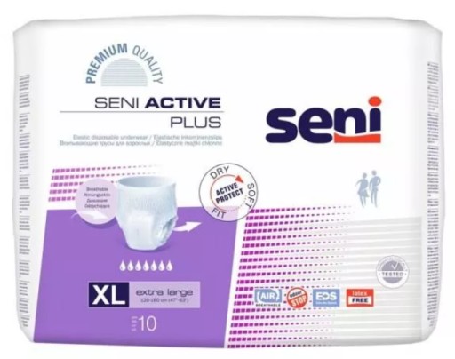 SENI ACTIVE plus naťahovacie savé nohavičky XL1 ks