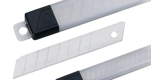 Oceľové čepele na nože na tapety 18mm, 10ks, veľ