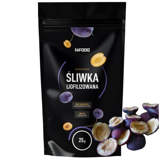Mrazom sušené maďarské slivky, polovice, 25g HiFOOD