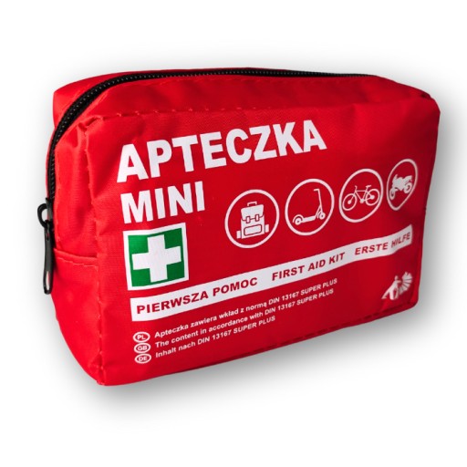 Mini turistická lekárnička pre horskú cyklistiku, motorka DIN13167 + náustok