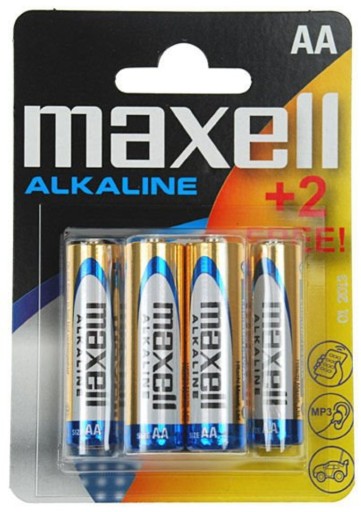 Alkalická batéria LR6 / AA Maxell (blister 4 ks)