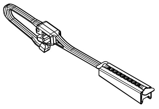 Držiak na extrakciu kábla I okrúhly 4-6mm a plochý <4x<13mm