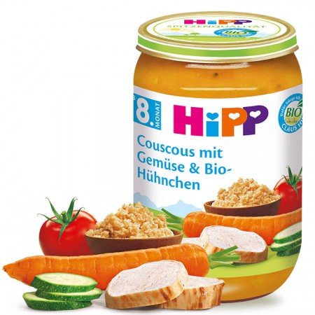Hipp Bio večera Kuskus so zeleninou a kuracím mäsom 8m 220g