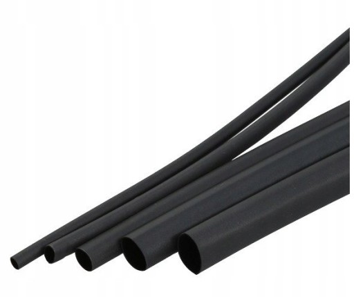 ČIERNA ZMRŠŤOVACIA TUBA 5 mm / 2,5 mm 5 m