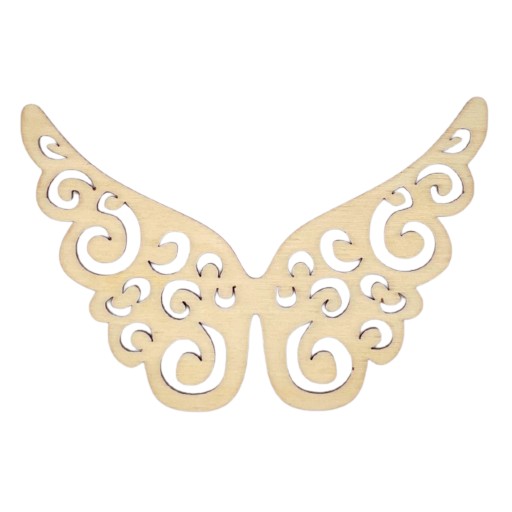 Drevené anjelské krídla 10x7cm Macrame Base Angel Wings