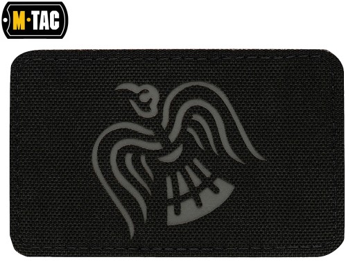 Patch Crow Banner M-Tac Laserom vyrezaný emblém čierno/šedý