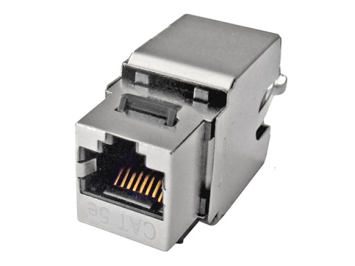 Zásuvka RJ45/8P8C, kat. 5E STP, tienená, typ KEYSTONE, kontakty LSA