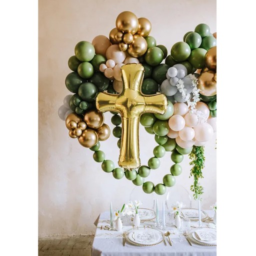 Communion Cross fóliový balón - 91 x 63 cm