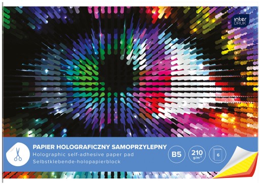 SAMOLEPIACI HOLOGRAFICKÝ PAPIER B5 6 TLAČ