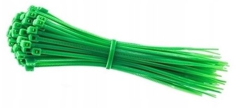 KLIPOVACIE VIAZAČKY ZELENÉ KRYTY 4,8x450mm 100ks