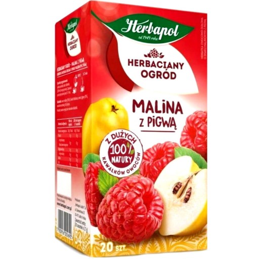 Herbapol Herbaciany Ogród Malinová dula Ex20 ovocný expresný čaj