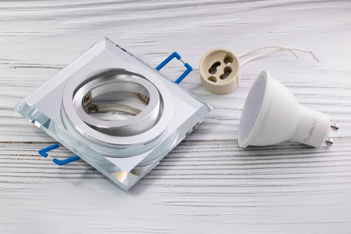 Pohyblivé GLASS halogénové svietidlo + LED GU10 6W