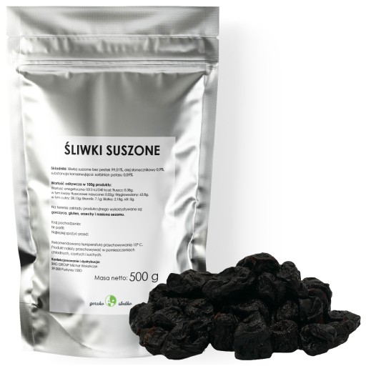 SUŠENÉ SLIVKY, bez semien, čerstvé, 500g