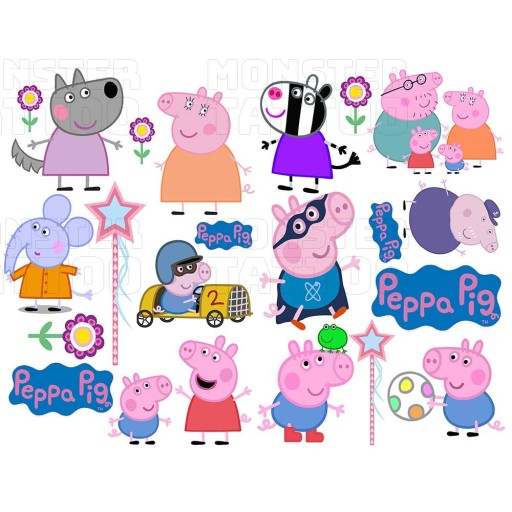 UMÝVAJÚCE DOČASNÉ TETOVANIE PRE DETI DETSKÉ PEPPA PIG ORIGINÁLNE DIZAJNY
