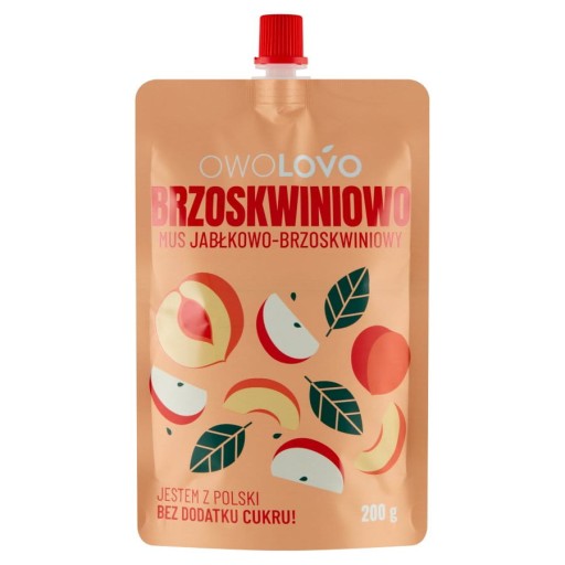 Jablkovo-broskyňová pena 200g OWOLOVO