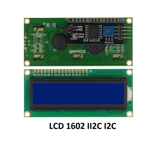 1602 LCD displej s I2C IIC HD44780 prevodníkom