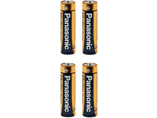 4x SADA BATÉRIÍ PANASONIC ZINC CARBON LR6 AA OBYČAJNÉ ALKAY PODLOŽKY