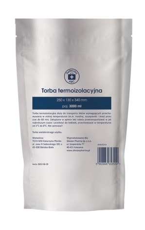 Termo taška so šnúrkovým uzáverom SET 5x 3000 ml