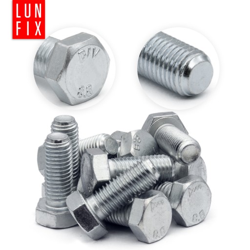METRICKÉ SKRUTKY M8x30, pozinkované, trieda 8.8, din933 - 1kg