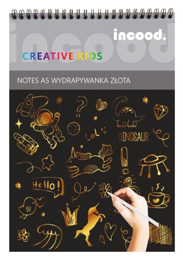 Stierací zlatý magický stierací zápisník A5