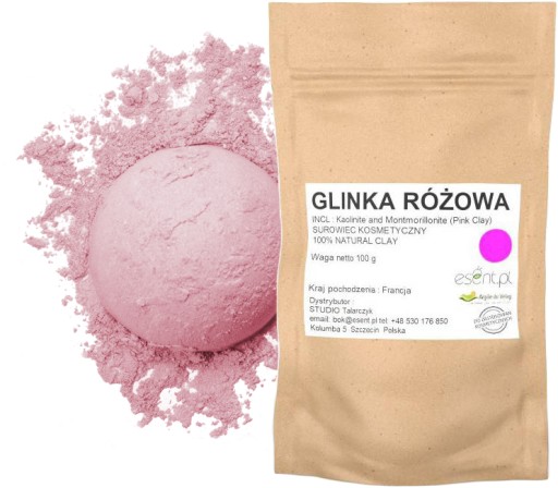 Francúzsky PINK CLAY certifikovaný 100 g