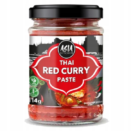 Červená thajská kari pasta 114g Asia Kitchen