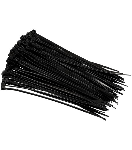 Sťahovacie pásky 3,6x150mm Čierna 100 ks