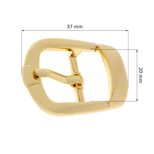 BUCKLE pracka na opasok ozdobná spona 20mm ZLATÁ
