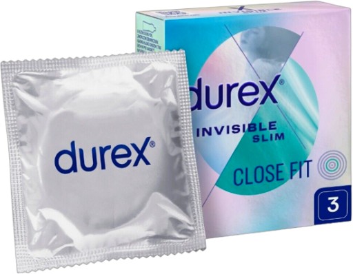 DUREX NEVIDITEĽNÉ KONDÓMY - 3 KS.