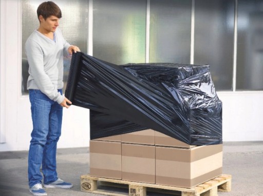 STRETCH FÓLIA čierna XL STRETCH pevná, veľa fólie