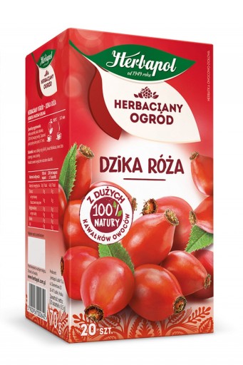 Herbapol Ovocný a bylinkový čaj s príchuťou divokej ruže 20 vrecúšok