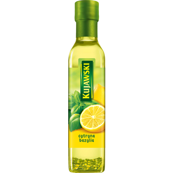 1x 250ml KUJAWSKI Panenský repkový olej s citrónom a bazalkou