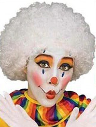 BIELA Parochňa kučeravá AFRO VLASOVÝ KARNEVAL NATIVE PLAY