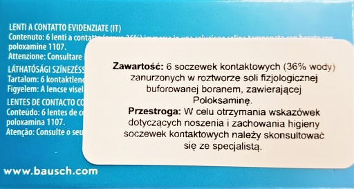 Šošovky Pure Vision 2HD / PureVision 2HD 1 ks.