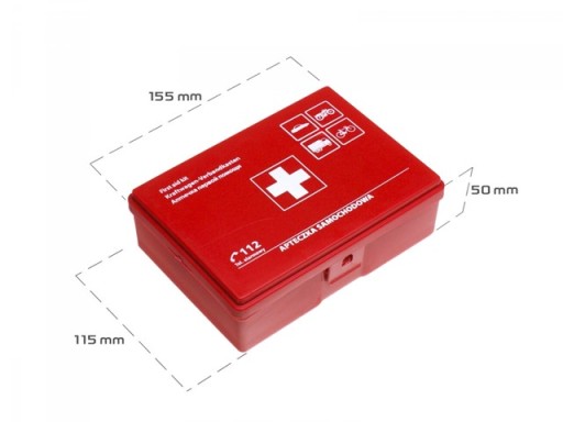 Plastová mini lekárnička DIN13167