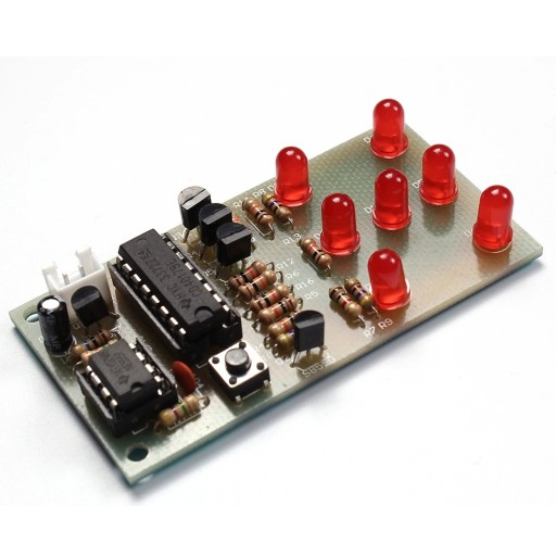Elektronická hracia kocka na učenie sa spájkovania DIY KIT