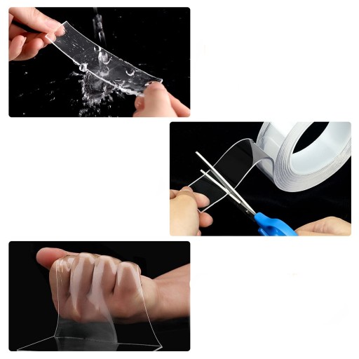OBOJSTRANNÁ PÁSKA SILNÁ NANO GRIP SAMOLEPIACA VODEODOLNÁ KVALITA 5m