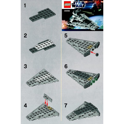 Lego Manuál - Star Destroyer 30056